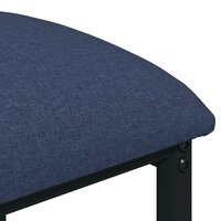 Barkruk Blauw 40 x 32 x 64 cm Bewerkt hout 4