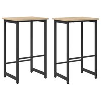 Barkruk 2 st Sonoma Eiken 40 x 32 x 64 cm Bewerkt hout 2