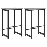 Barkruk 2 st Grijs Sonoma 40 x 32 x 64 cm Bewerkt hout 2