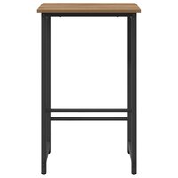 Barkruk 2 st Artisanaal eiken 40 x 32 x 64 cm Bewerkt hout 3