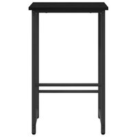 Barkruk Zwart eiken 40 x 32 x 74 cm Bewerkt hout 3