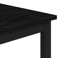 Barkruk Zwart eiken 40 x 32 x 74 cm Bewerkt hout 4
