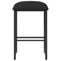 Barkruk Zwart 40 x 32 x 64 cm Bewerkt hout 3