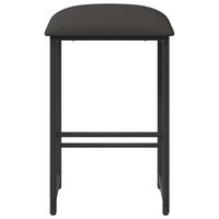 Barkruk Donkergrijs 40 x 32 x 74 cm Bewerkt hout 3