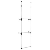 Kledingkastsysteem met stangen telescopisch aluminium 2