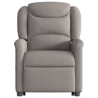 Sta-op-massagestoel verstelbaar stof taupe 5