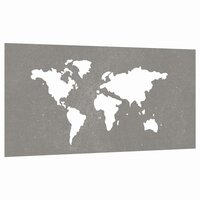 Wanddecoratie tuin wereldkaartontwerp 105x55 cm cortenstaal 3