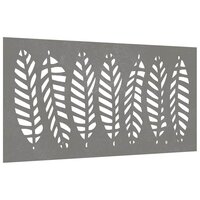 Wanddecoratie tuin bladontwerp 105x55 cm cortenstaal 3