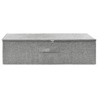 Opbergbox 70x40x18 cm stof grijs 3