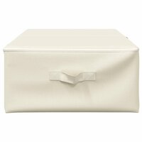 Opbergbox 70x40x18 cm stof cr&amp;egrave;mekleurig 5