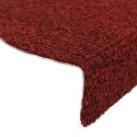 Trapmatten Zelfklevend 10 st 65x21x4 cm Bordeaux Rood Halfrond Groot 6