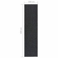 Droogloopmat 100x400 cm antracietkleurig 6