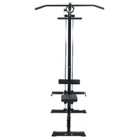 Lat pulldown machine Zwart 110 x 70 x 187 cm Gepoedercoat staal 3
