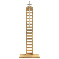 Buitendouche 225 cm Massief acaciahout en roestvrij staal Wit 3
