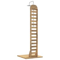Buitendouche 225 cm Massief acaciahout en roestvrij staal Wit 5