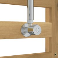 Buitendouche 225 cm Massief acaciahout en roestvrij staal Wit 6