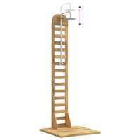 Buitendouche 225 cm Massief acaciahout en roestvrij staal Wit 8