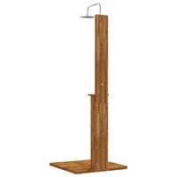 Buitendouche 217 cm Massief Acacia Hout en Roestvrijstaal 5