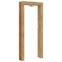 Buitendouche 226 cm Massief acaciahout en roestvrij staal Wit 2