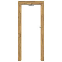 Buitendouche 226 cm Massief acaciahout en roestvrij staal Wit 3