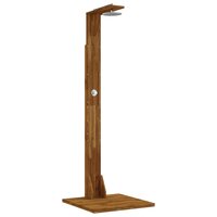 Buitendouche 219 cm Massief acaciahout en roestvrij staal 2