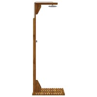 Buitendouche 219 cm Massief acaciahout en roestvrij staal 4