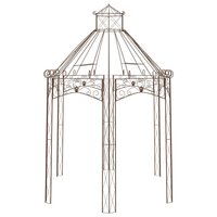 Tuinpaviljoen 400x258x378 cm ijzer antiekbruin 3