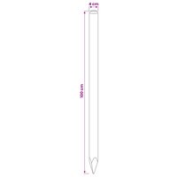 Schuttingpalen 15 st Groen 100 cm Massief grenenhout 5