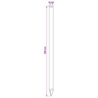 Schuttingpalen 15 st Groen 120 cm Massief grenenhout 5