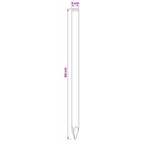 Schuttingpalen 15 st Groen 60 cm Massief grenenhout 5