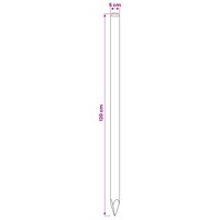 Schuttingpalen 15 st Groen 120 cm Massief grenenhout 5