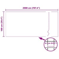 Horrengaas 100 x 2000 cm Glasvezel Wit 8