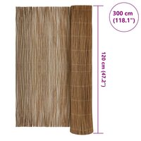 Wilgen Schutting 120 x 300 cm Wilg Naturel 6