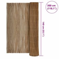 Wilgen Schutting 140 x 300 cm Wilg Naturel 6