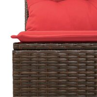 Bankstel 4 st Bruin Poly riet 7