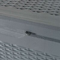 Tuinbox 180 L PP rattan grijs 9