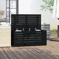 Tuinbox 101x50,5x46,5 cm massief grenenhout zwart 3