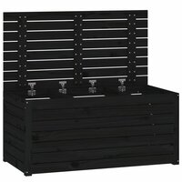 Tuinbox 101x50,5x46,5 cm massief grenenhout zwart 5