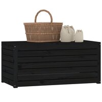 Tuinbox 101x50,5x46,5 cm massief grenenhout zwart 8
