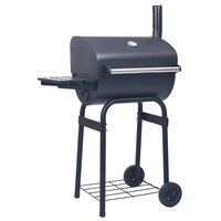 Houtskoolbarbecue 75 x 48 x 120 cm zilver 3