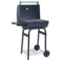 Houtskoolbarbecue 75 x 48 x 120 cm zilver 4