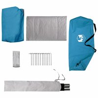 Backpacking Tent 2-persoons Blauw 185T Polyester met PU Coating 9