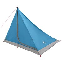 Backpacking Tent 4-persoons Blauw 185T Polyester met PU Coating 4