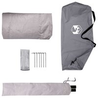 Backpacking Tent 2-persoons Grijs en Oranje 9