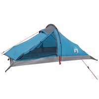 Backpacking Tent 4-persoons Blauw 185T Polyester met PU Coating 2