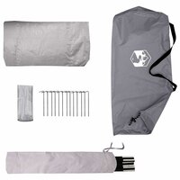 Backpacking Tent 4-persoons Grijs en Oranje 9