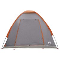 Kamperen tent 2-persoons Grijs en Oranje Polyester en staal 5