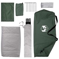 Kamperen tent 2-persoons Legergroen Polyester en staal 9