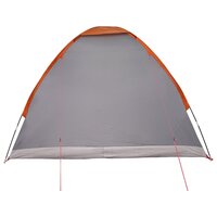 Kamperen tent 4-persoons Grijs en Oranje Polyester en staal 6