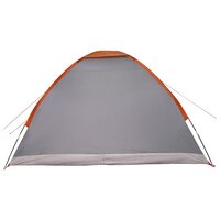 Kamperen tent 4-persoons Grijs en Oranje Polyester en staal 7